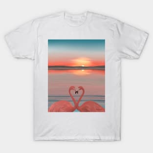 Flamingos in Love T-Shirt